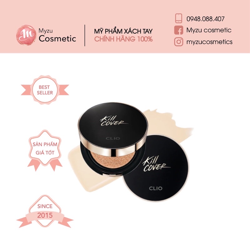 Phấn nước Clio Kill Cover Fixer Cushion