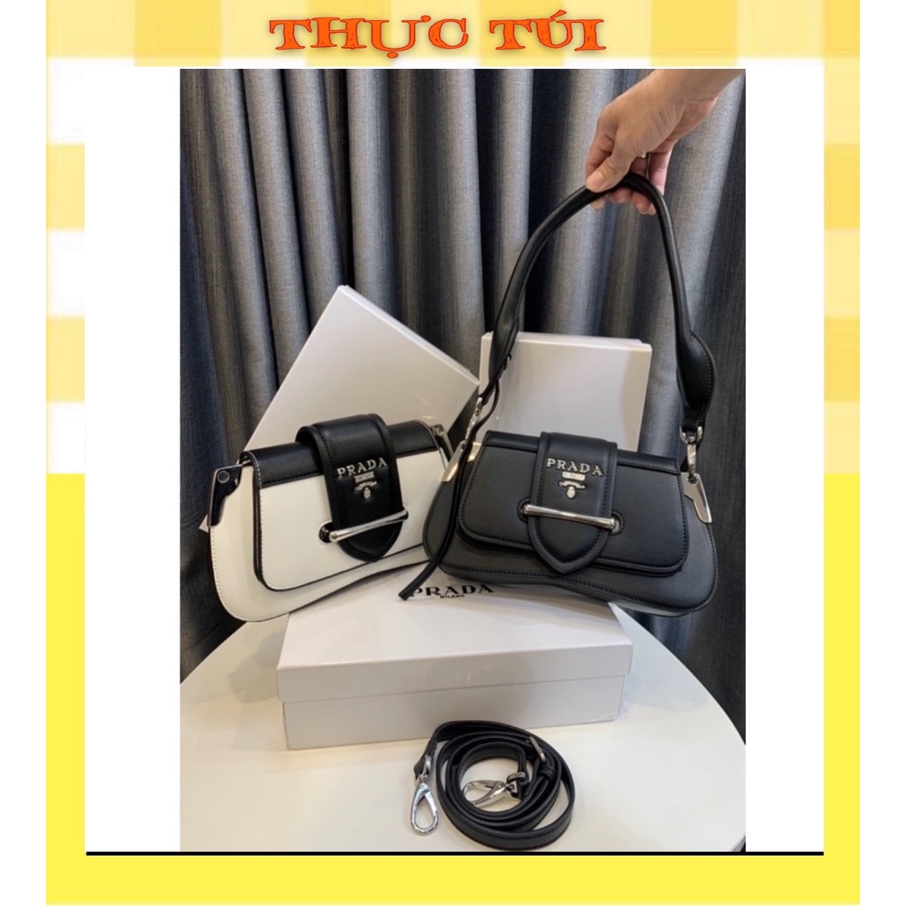 Túi P RA DA kèm 2 quai đeo full box hàng đẹp loại 1