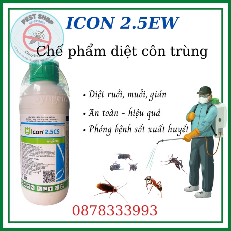 Thuốc diệt muỗi Icon 2.5CS chai 1 lít '