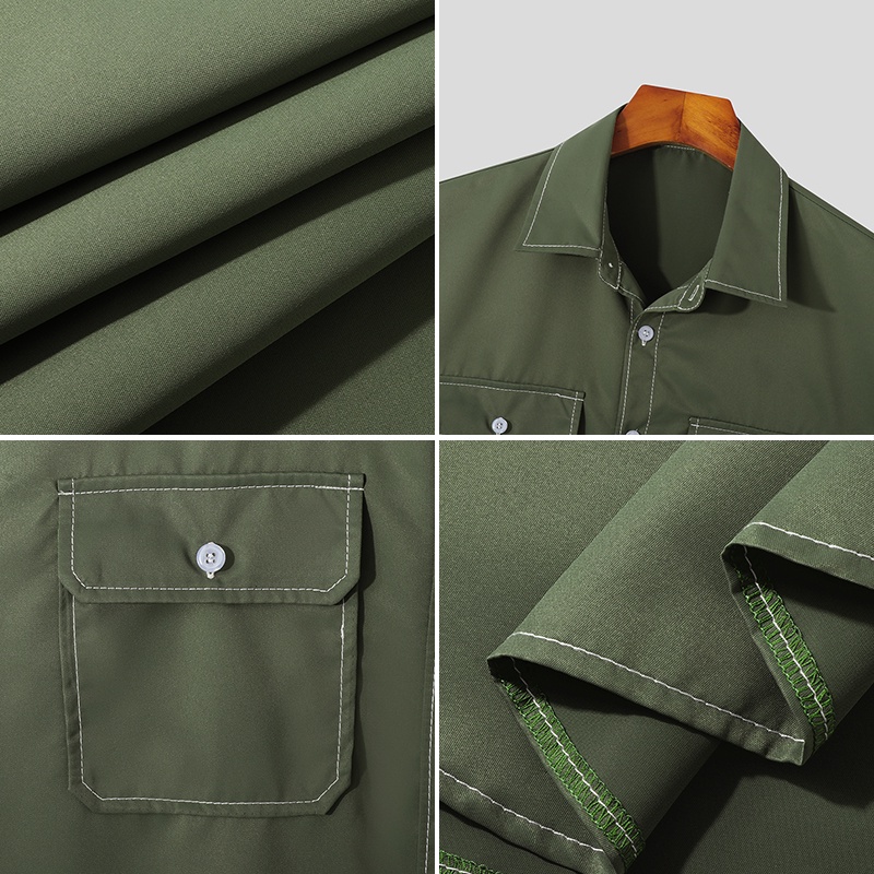 Áo Sơ Mi Sát Nách Phối Nhiều Túi Thời Trang Mùa Hè Cho Nam