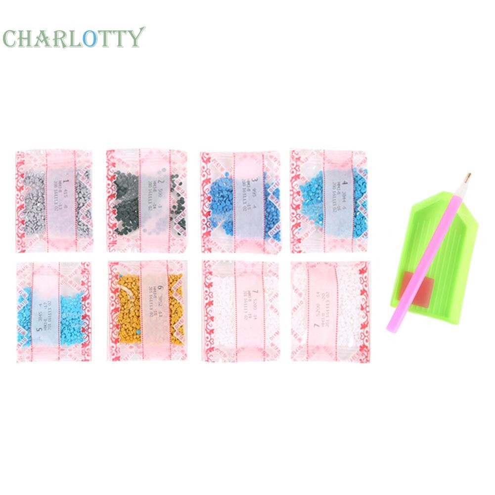 Tranh tự đính đá trang trí thủ công 5D hình hoa bướm | BigBuy360 - bigbuy360.vn