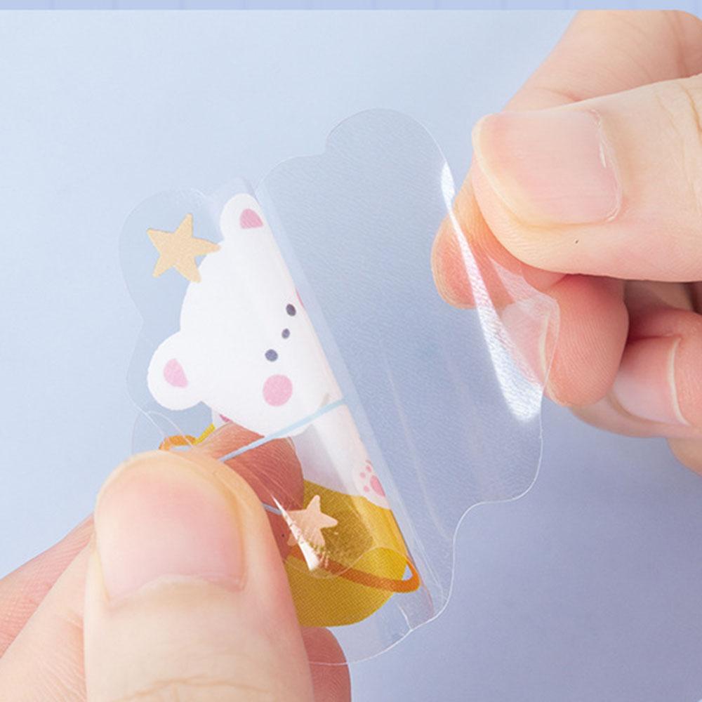 Bộ 40 Miếng Dán Chống Thấm Nước Họa Tiết Dễ Thương Dùng Trang Trí Sổ Tay / Trường Học / Văn Phòng