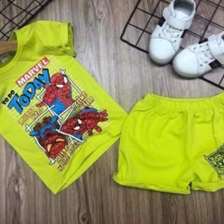 Set 3 bộ thun coton 4c bé trai size 1 -4