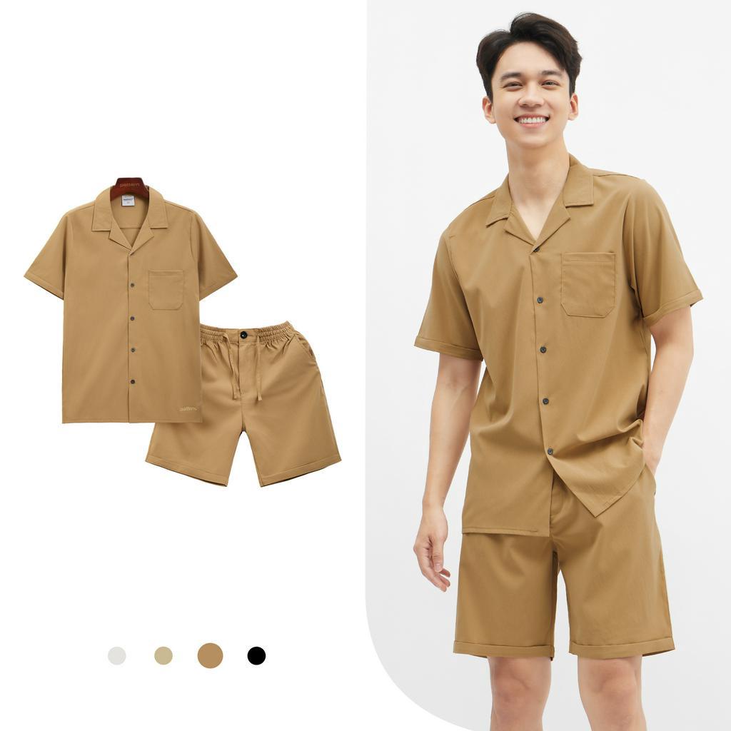 Bộ sơ mi đũi nhăn PATTERN PB007