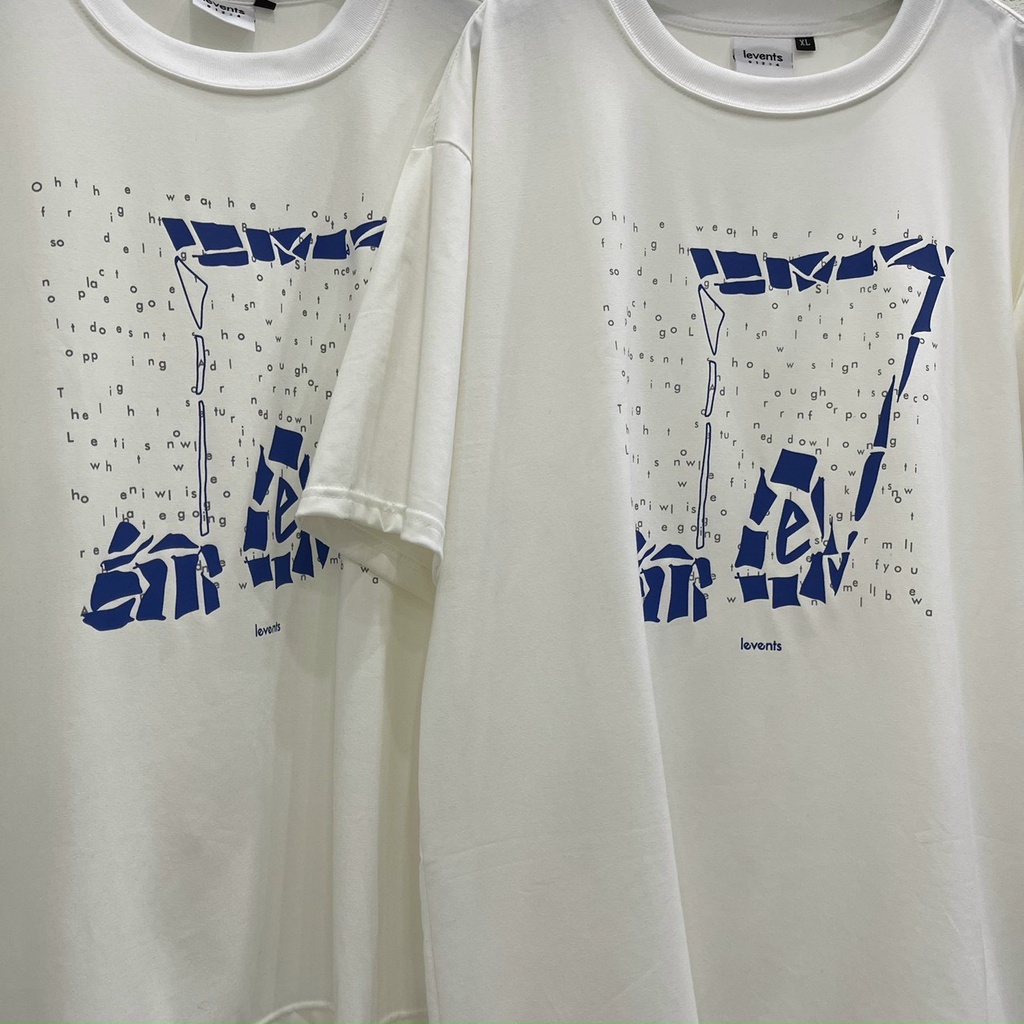 Áo thun LEVENTS Musik/Cream/Light Blue