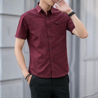 Áo Sơ Mi Nam Mới!! Áo Sơ Mi Oxford Ngắn Tay Thời Trang Cá Tính Cho Nam