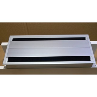 Nắp hộp điện mặt bàn mở 2 phía, Nắp luồn dây điện mặt bàn đôi, Nắp mở hai cánh 300x145x30 mm (TN002-RM0021)