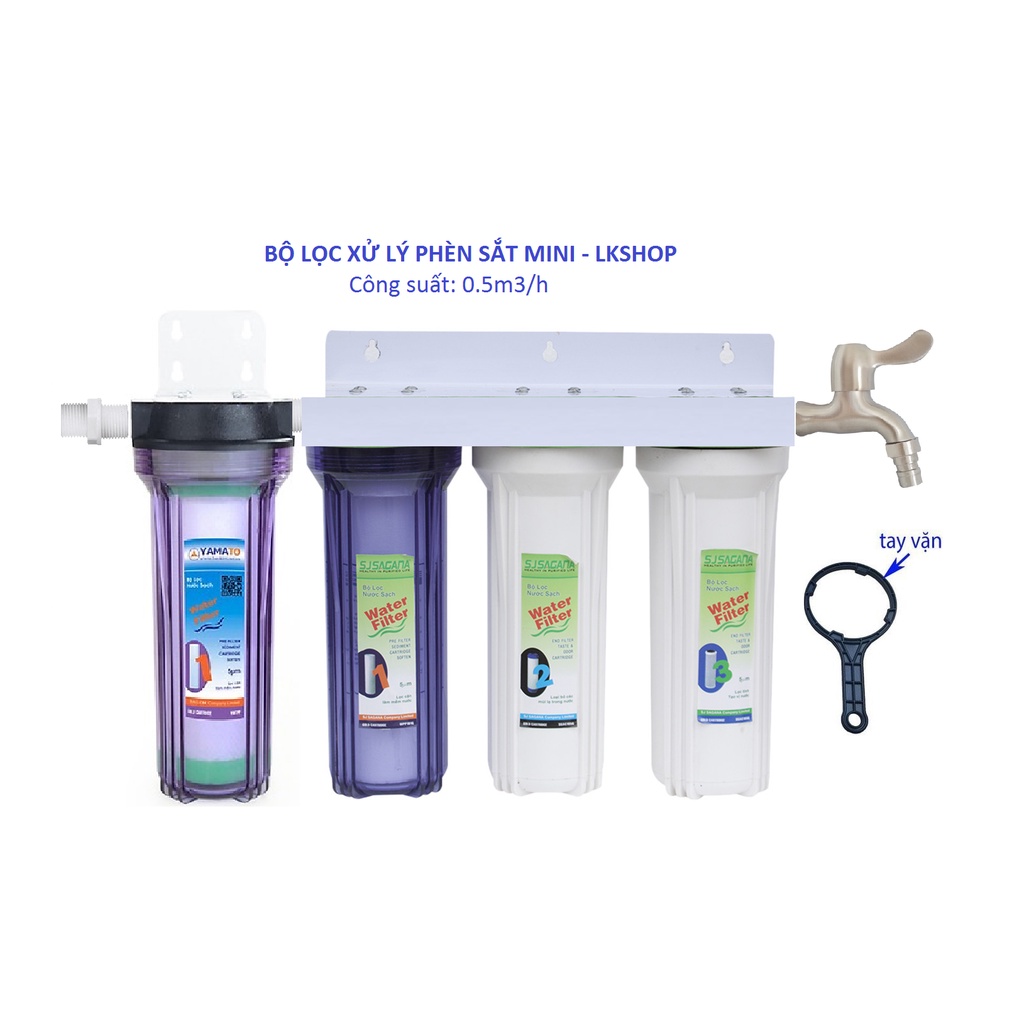Bộ lọc nước phèn 4 cấp lọc