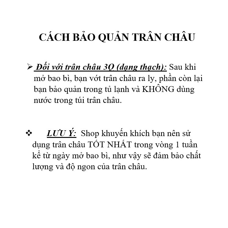 Trân Châu 3Q Jelly Trắng Ngọc Trai Dai Giòn Trân Châu Ăn Liền Bịch 2Kg-Nguyên Liệu Trà Sữa CRICKET