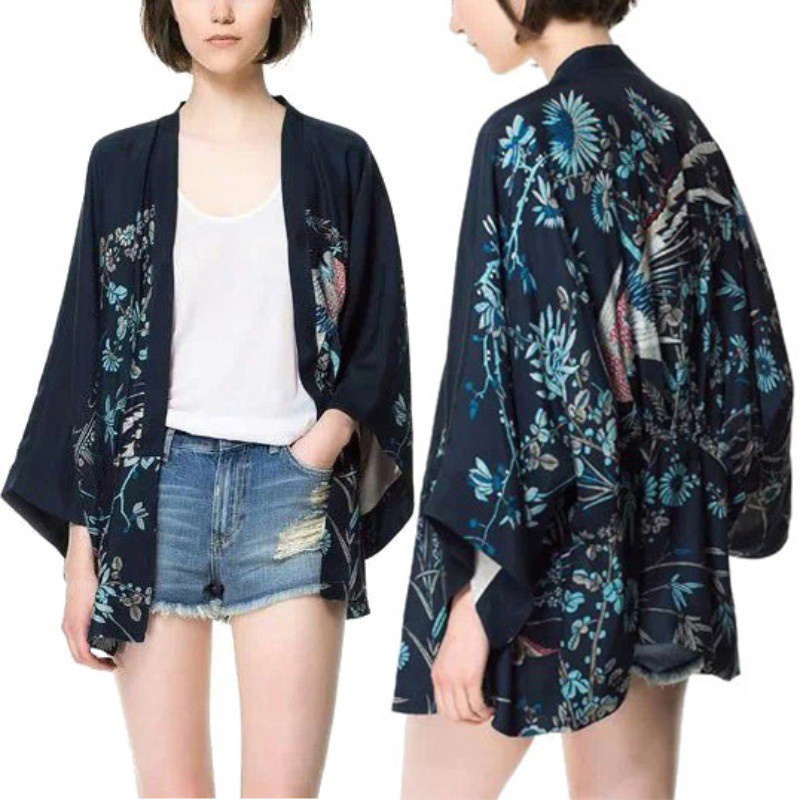 FREESHIP ĐƠN 99K_ Áo Khoác Kimono Cánh Dơi Phong Cách Harajuku
