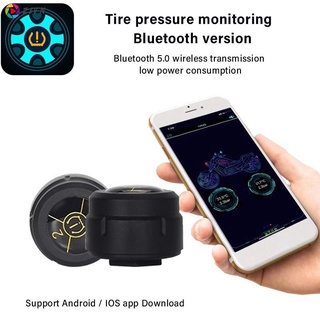 Bộ 2 cảm biến áp suất lốp xe máy bluetooth 5.0 tpms