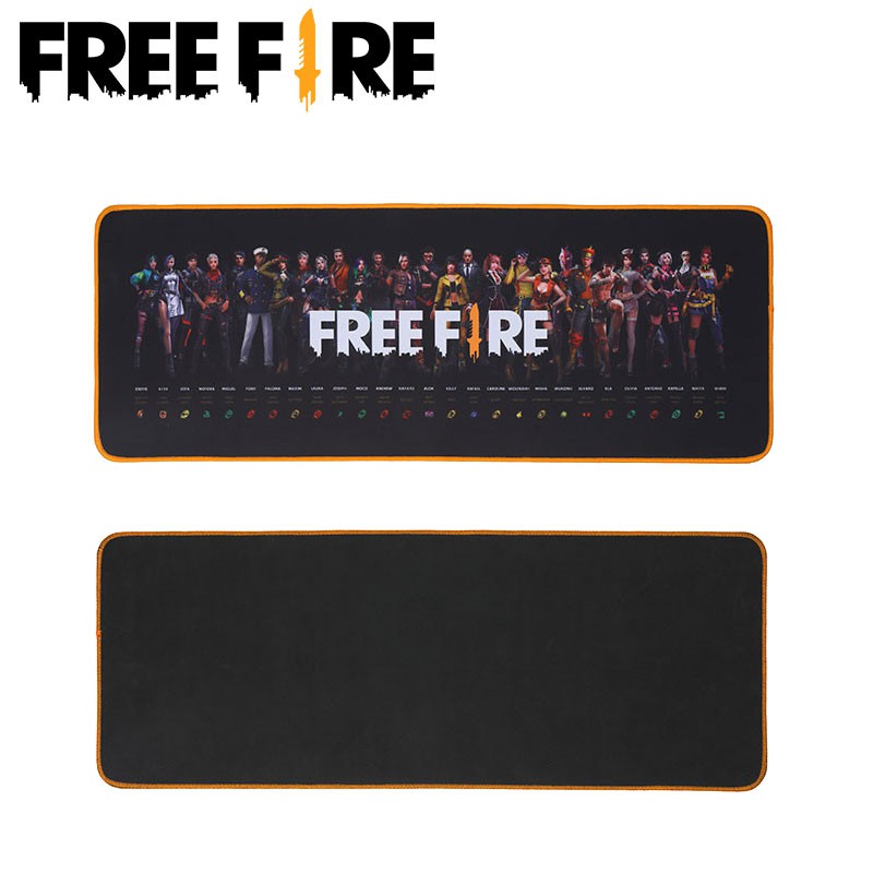 Miếng lót chuột màu đen kiểu Free Fire kích thước 30*80*0.3cm