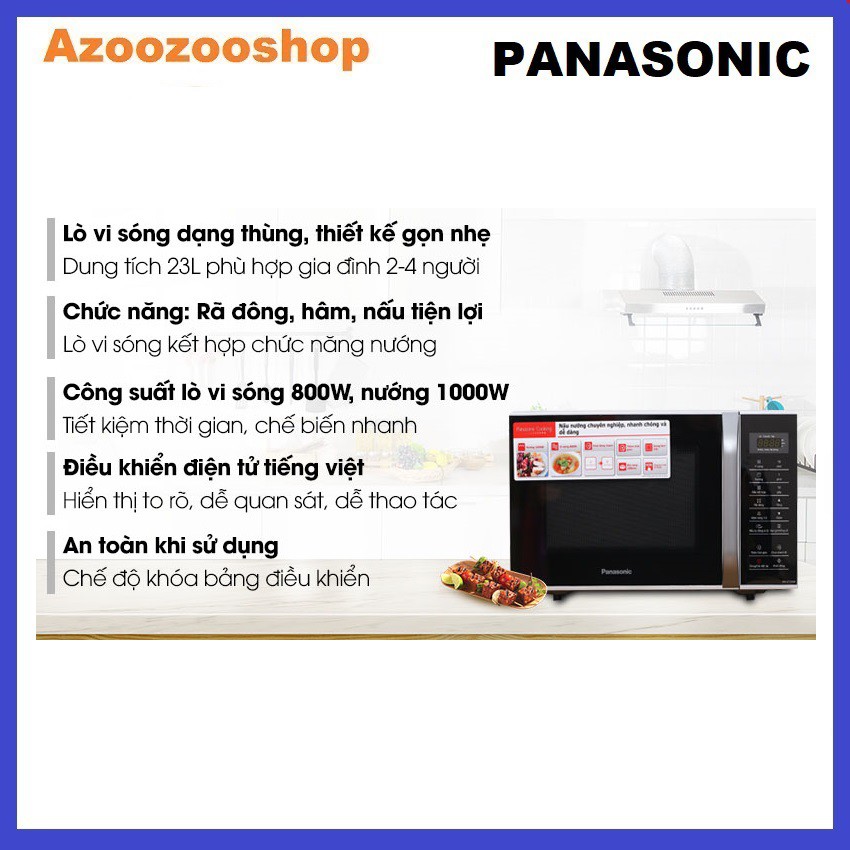 Lò vi sóng Panasonic PALM-NN-GT35HMYUE, chính hãng, bảo hành 12 tháng trên toàn quốc