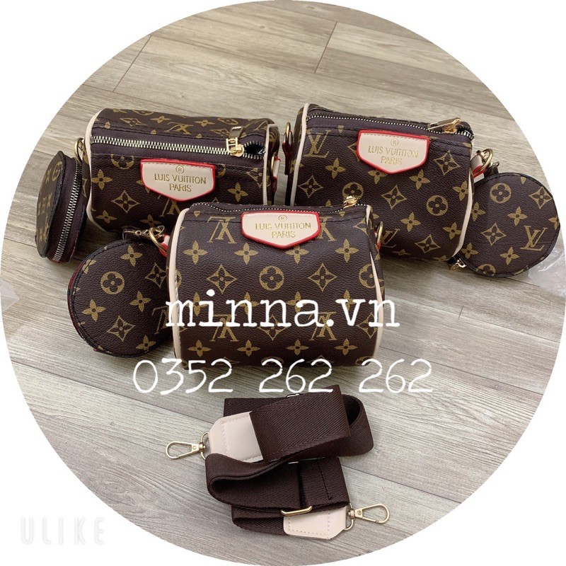 [Mã FAMAYWA2 giảm 10k đơn từ 50k] Sét Túi Trống V.L Tặng Kèm Ví Nhỏ