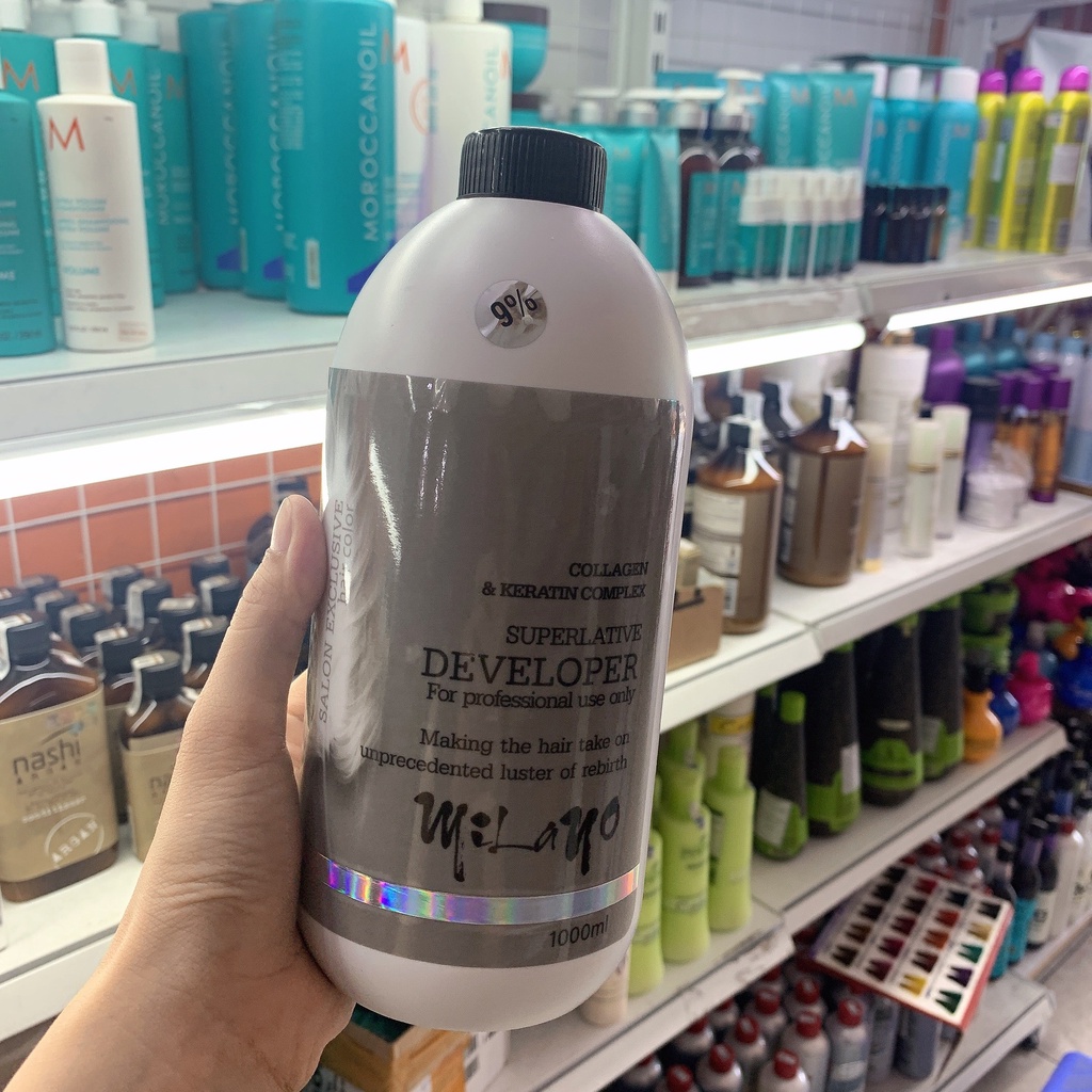 KEM OXY TRỢ NHUỘM CAO CẤP MILANO ITALY 1000ML