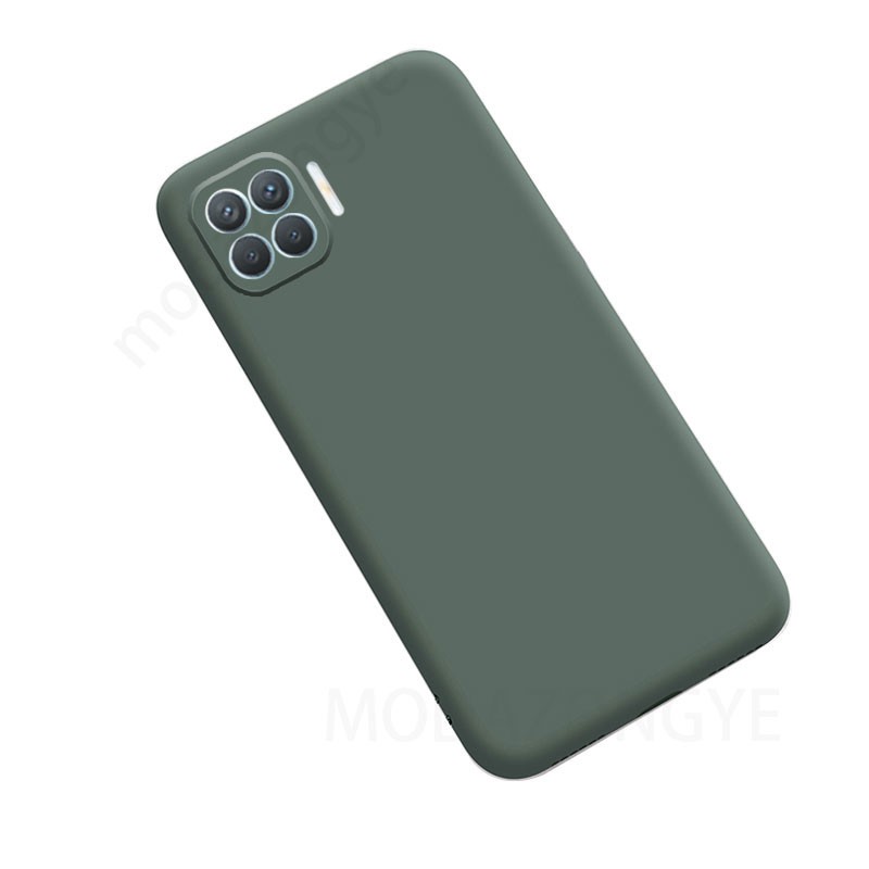 Ốp lưng silicone màu trơn kiểu dáng đơn giản thời trang cho Oppo A93