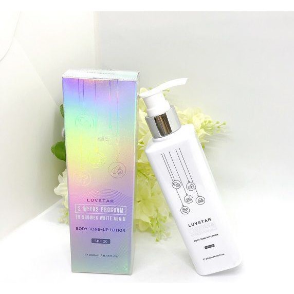 DƯỠNG THỂ LUVSTAR IN SHOWER WHITE AGAIN BODY TONE-UP LOTION SPF 20