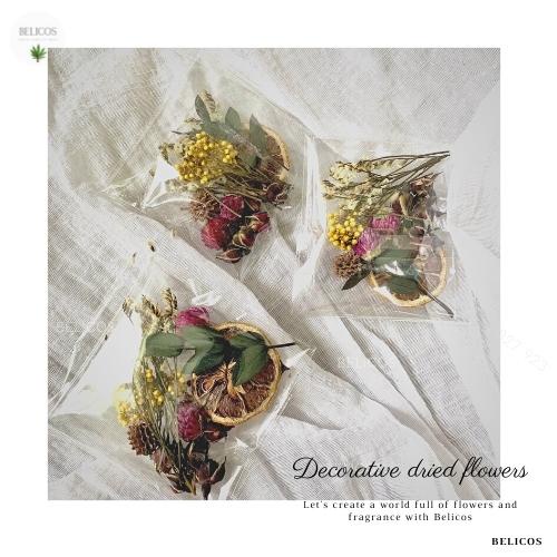 Hoa khô trang trí sáp thơm, nến thơm - Mix nhiều loại