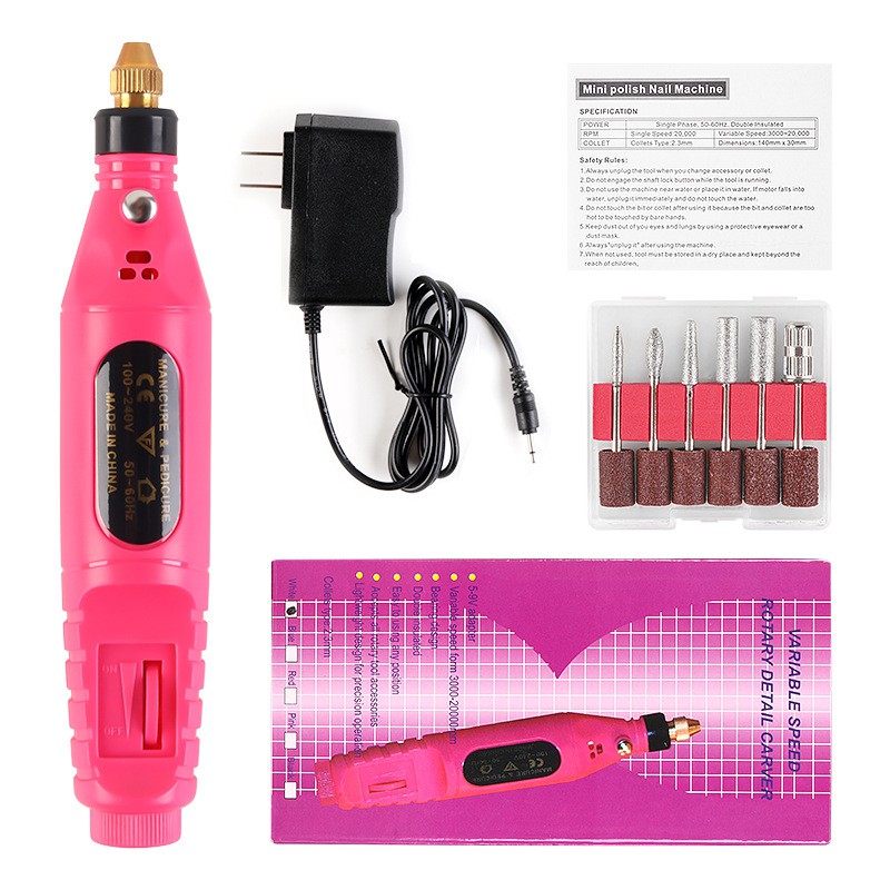 Máy mài mini cầm tay phá gel làm sần móng nail