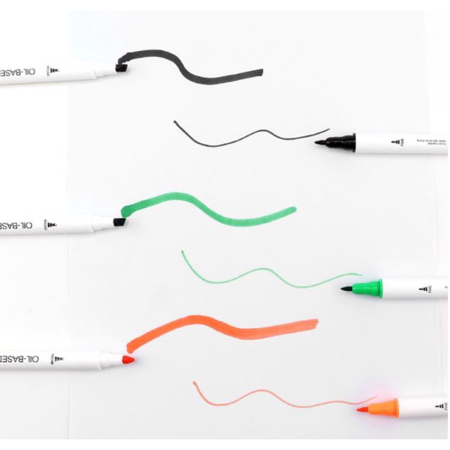 Màu marker 2 đầu cao cấp Baoke Oil Based MP2923-12/ 24/ 36