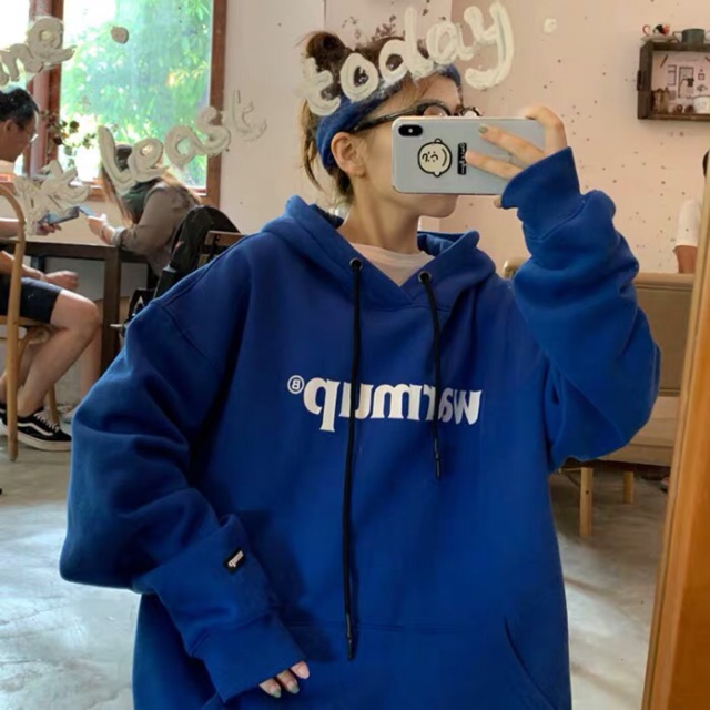 Áo hoodie xanh