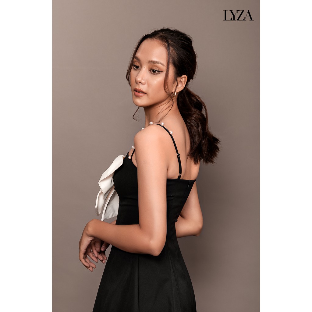 LYZA - Đầm Nơ Đen Đính Ngọc