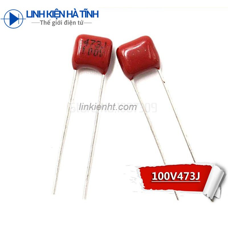 TỤ ĐỎ CBB 473J 100V 0.047UF 47NF 473 100V