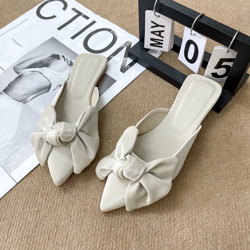 SORAMI.SHOES-Sục bệt nơ xinh xắn thời trang nữ tính