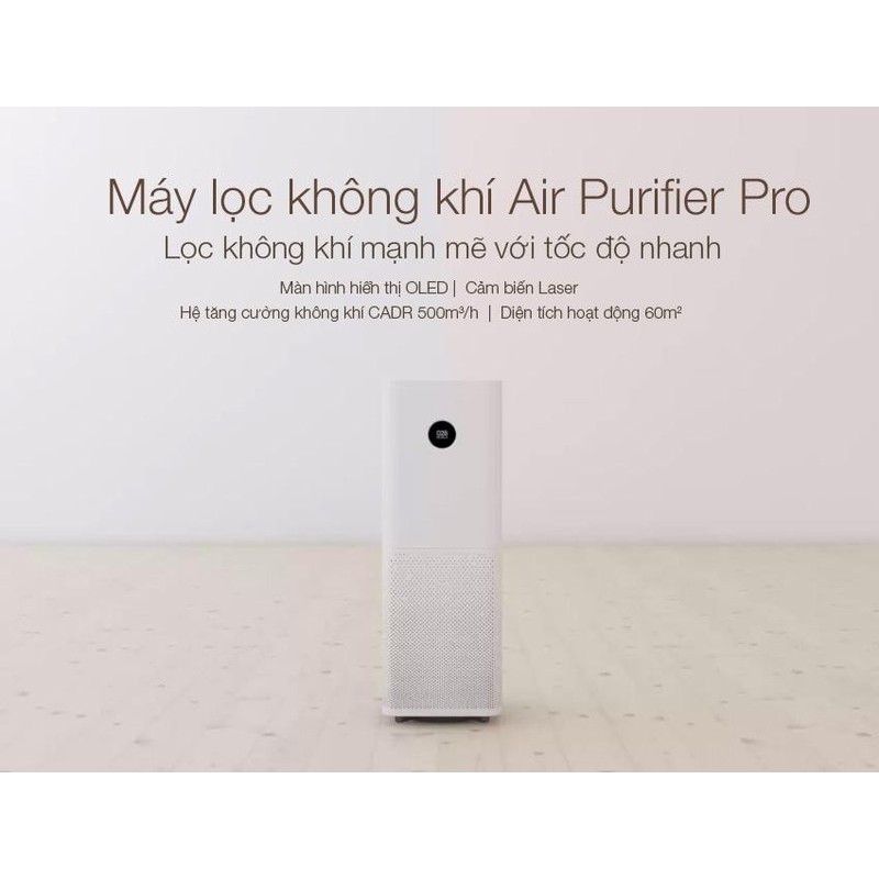 Máy lọc không khí Xiaomi Mi Pro / 45m2 / Công nghệ Hi Google / Control App Mi Home - Hàng Digiworld