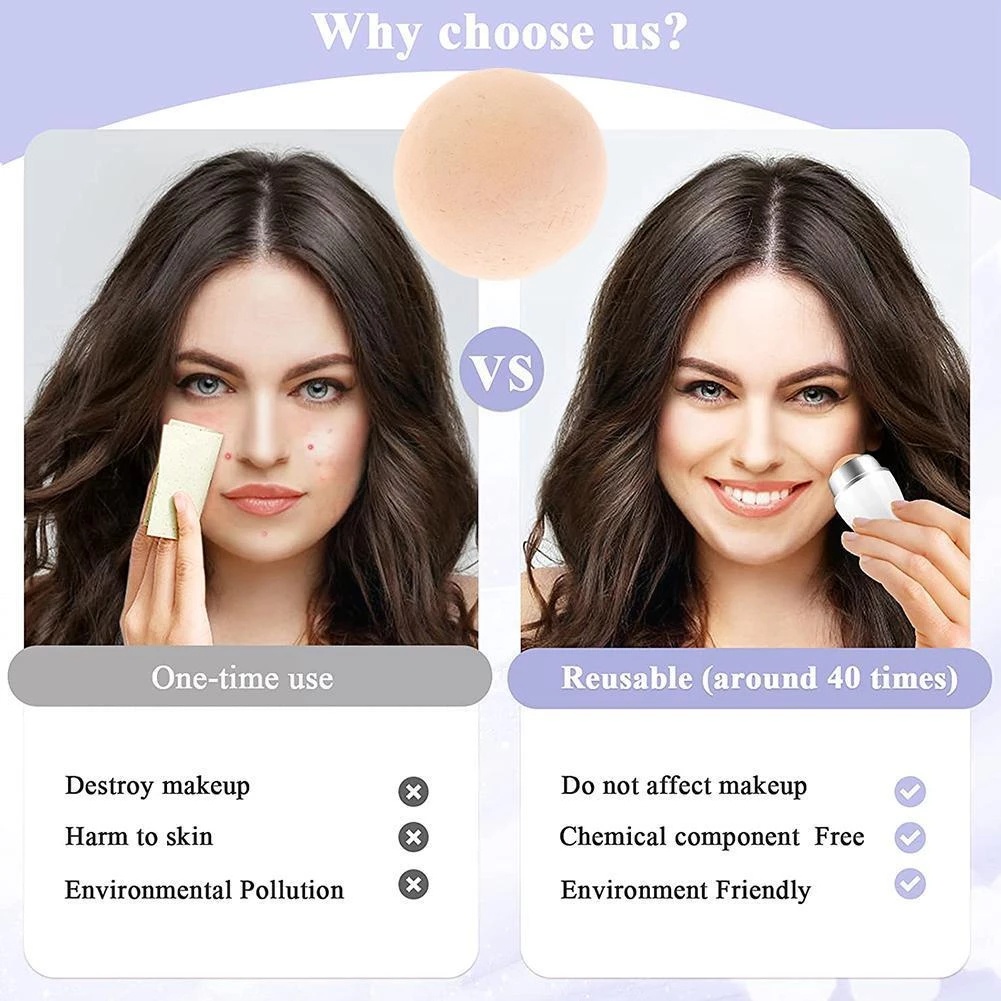 Cây Lăn Đá Núi Lửa Massage Mặt Làm Sạch Sâu Lỗ Chân Lông Tái Sử Dụng Linh Hoạt