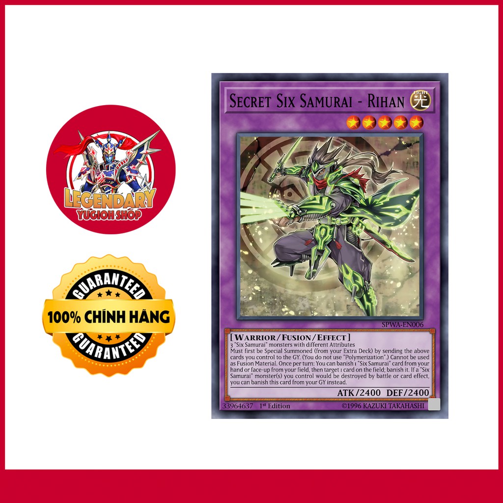[Thẻ Bài Yugioh Chính Hãng] Secret Six Samurai - Rihan