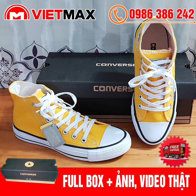 🎁 [FREE SHIP + BOX] Giày Thể Thao CV Classic Vàng Cổ Cao Hàng Chất Lượng | BigBuy360 - bigbuy360.vn
