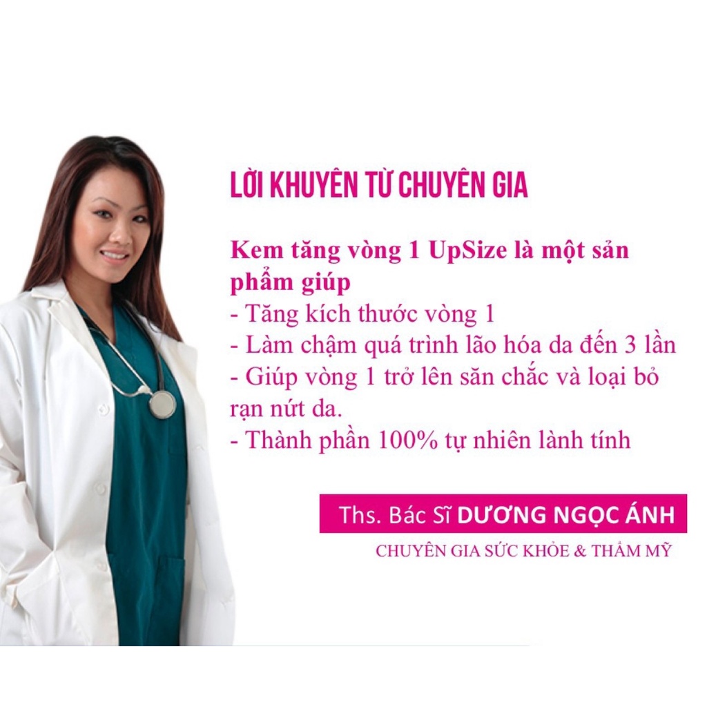 [Mua 3 Tặng 1] Kem Nâng Ngực Upsize Chính Hãng Từ Nga - Kem Nở Ngực, Tăng Kích Thước Vòng 1, Phổng Phao, Căng Tròn