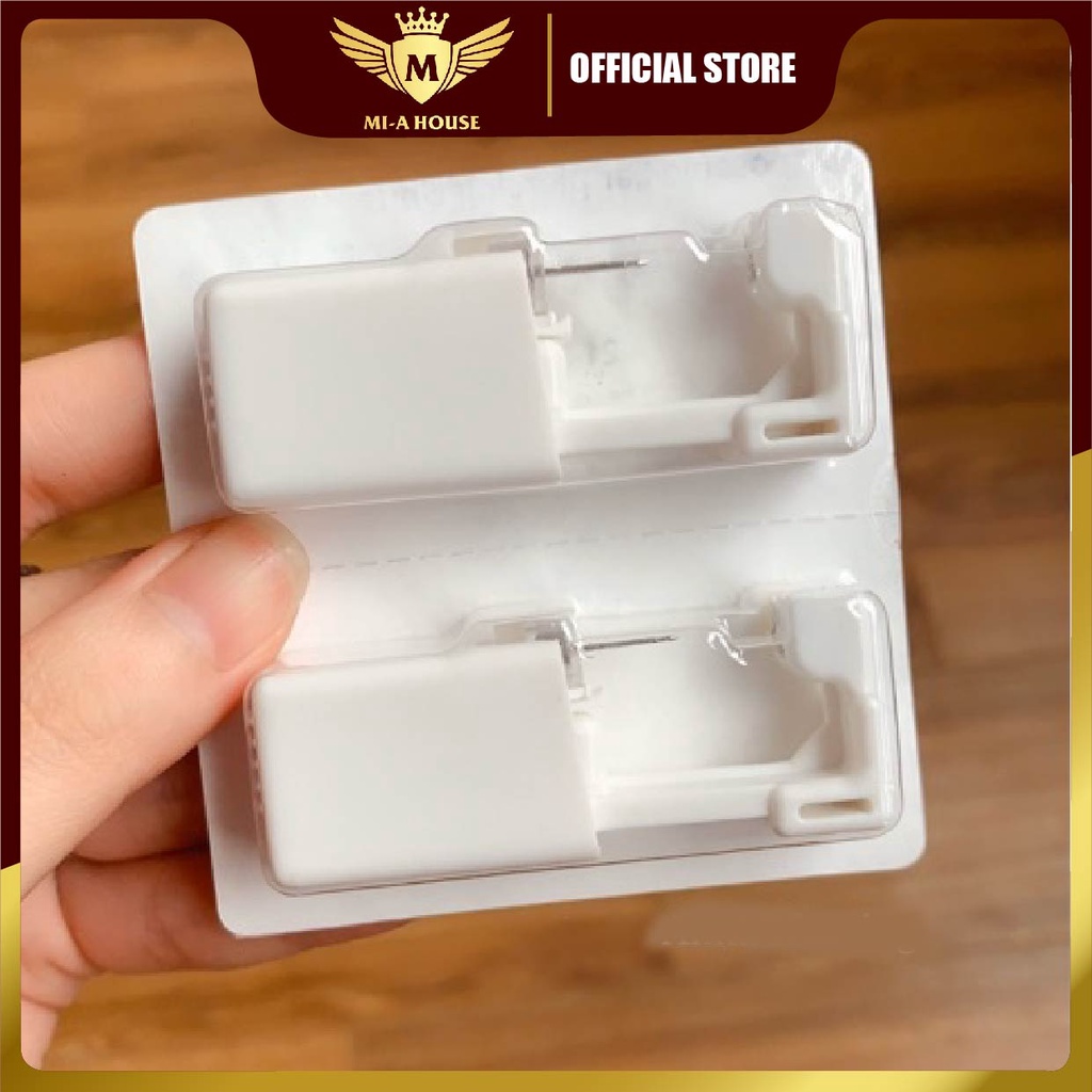 Bộ dụng cụ bấm lỗ tai, đồ bấm xỏ tai tại nhà dùng 1 lần vô trùng không đau dành cho gia đình và trẻ em