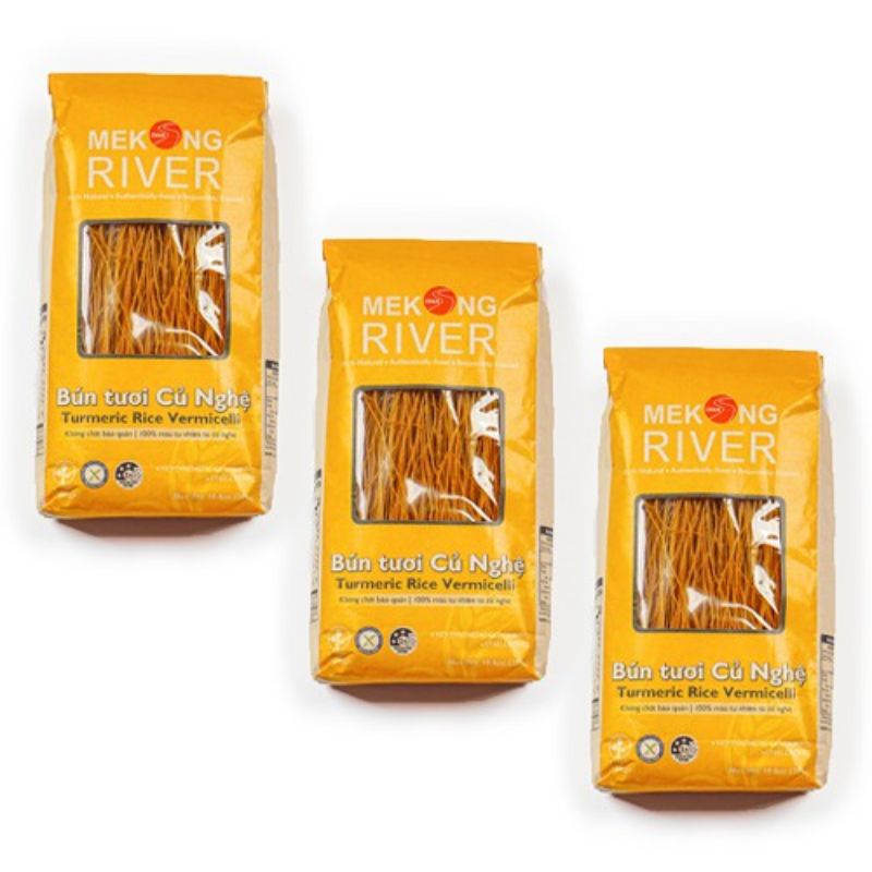 Bún Tươi Củ Nghệ Mekong River Gói 300G .
