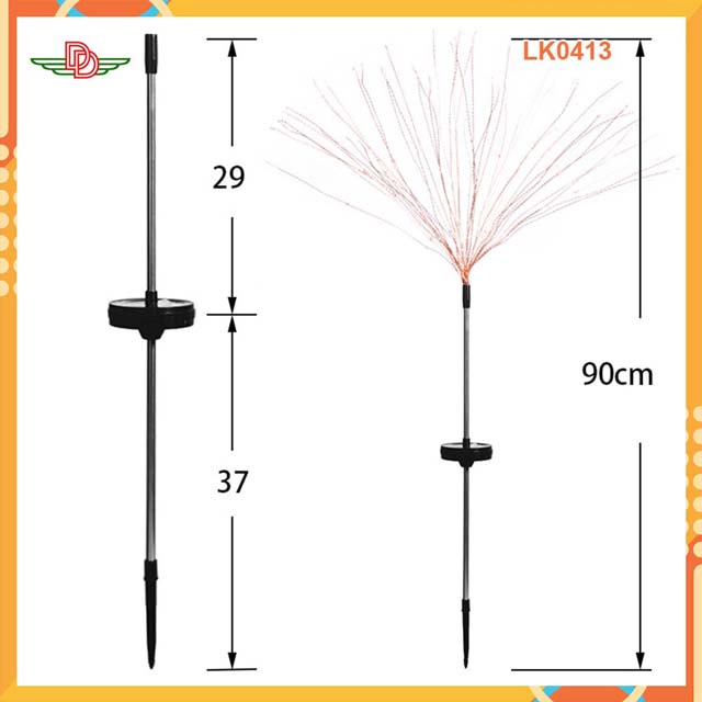Đèn LED 120 dùng năng lượng mặt trời có bóng hình pháo hoa LK0413