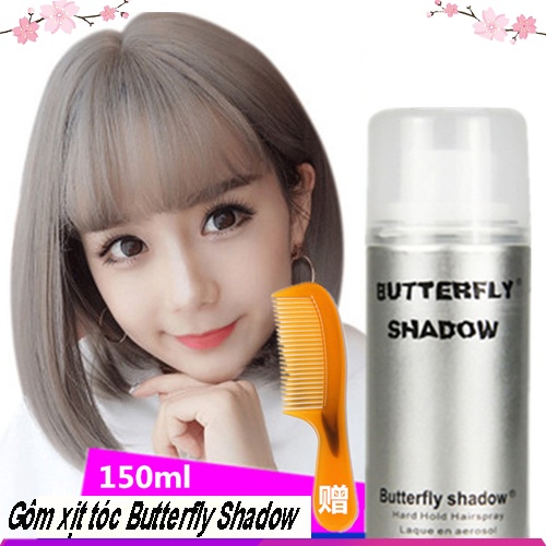 Gôm Xịt Tóc Butterfly Shadow Tạo Kiểu -  Giữ Nếp Cao 150ml 320ml 600ml Chính Hãng