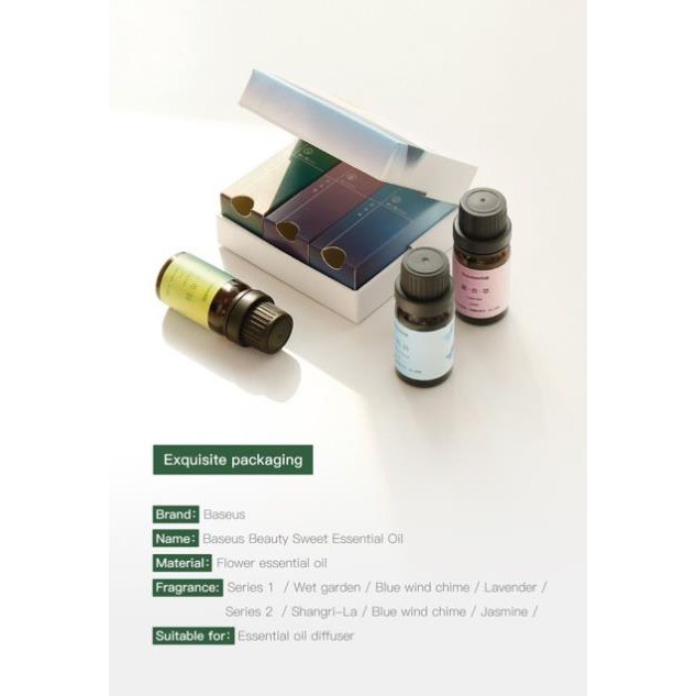 Set Tinh dầu thiên nhiên Baseus Beauty Sweet Essential Oil