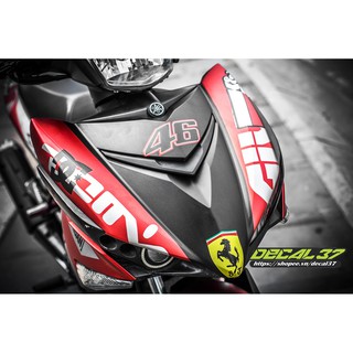 Tem Trùm Exciter 150 Ohlins đỏ đen