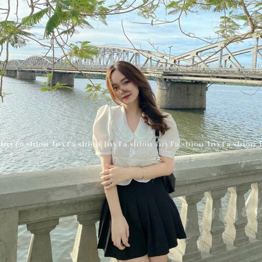 Sơ mi nữ cổ bèo tiêu thư siêu xinh nhà Inyfa | BigBuy360 - bigbuy360.vn