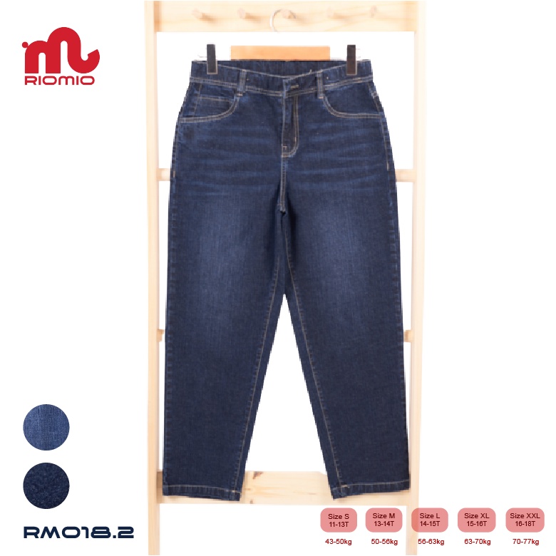 Quần Jean Baggy Nam RIOMIO rộng rãi, thoải mái - RM018