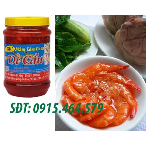 Thịt luộc chấm mắm tôm chua dì cẩn ngon date mới 100% hũ  500gr