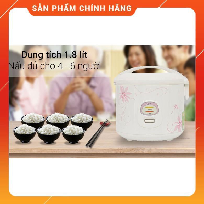 [FreeShip] Nồi cơm điện cao cấp Midea 18SQ 1.8 Lít, Hàng chính hãng - Bảo hành 12 tháng - Bmart 24/7