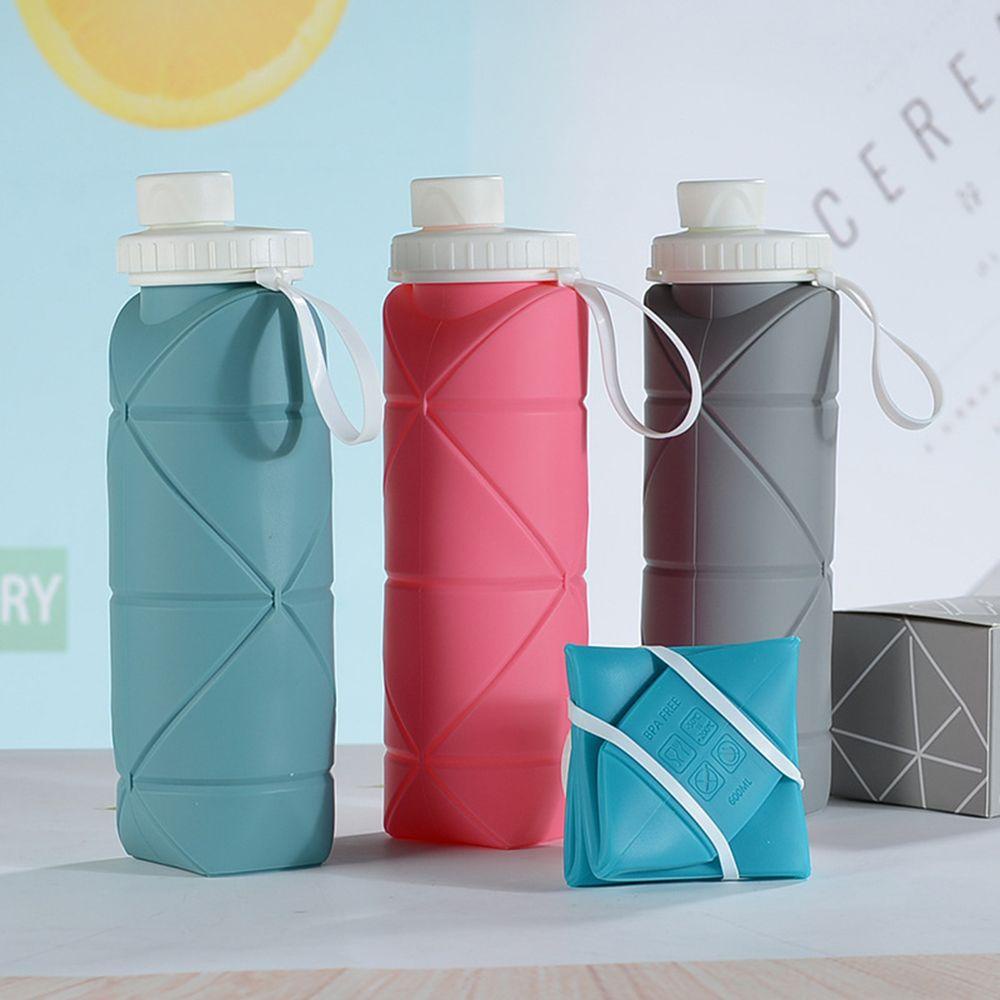 LANSEL Bình Nước Silicone 600ml Có Thể Gấp Gọn Tiện Dụng