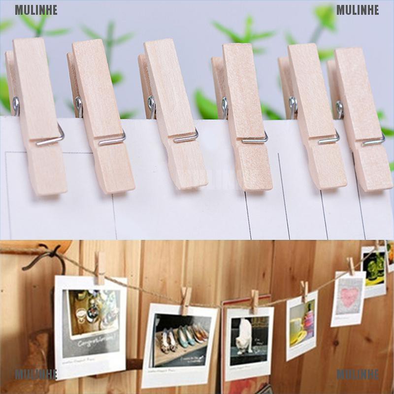 Kẹp Ảnh Bằng Gỗ Tự Nhiên 50x25MM