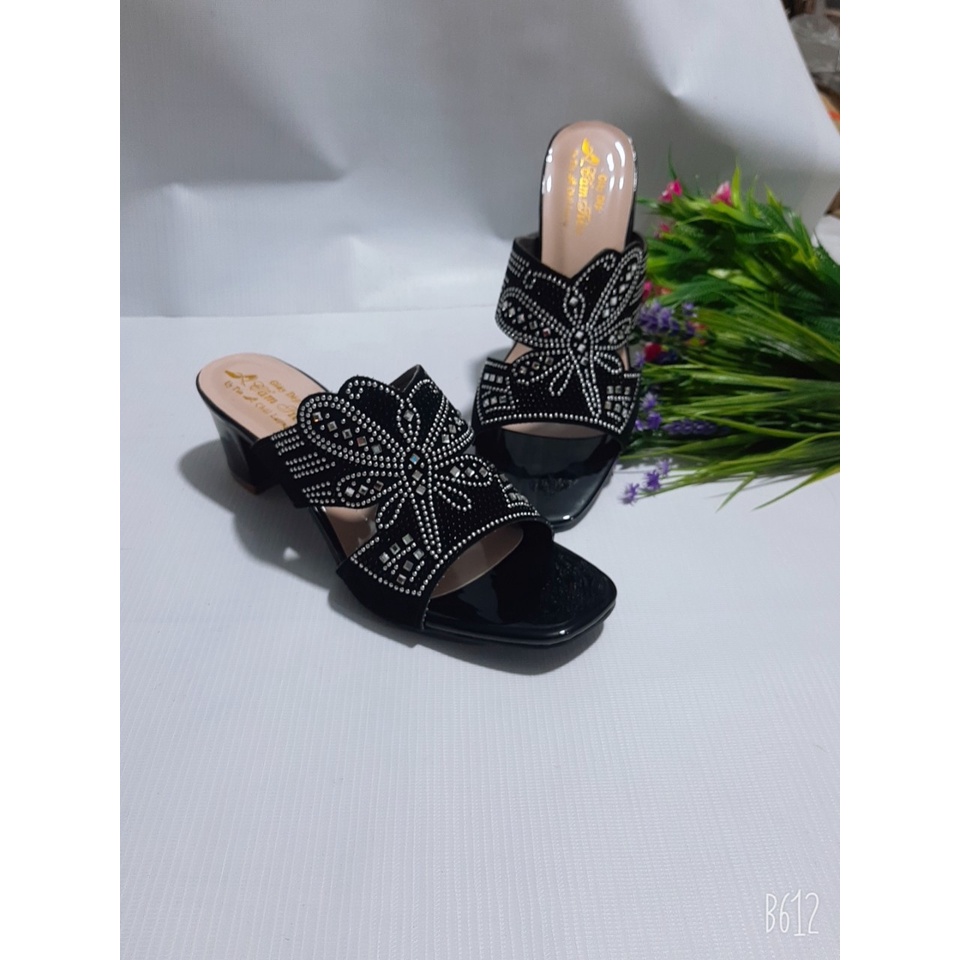 Ảnh thật giày cao gót nữ dành cho trung niên size nhỏ 33 đến bigsize 40, 41, 42, 43,44, 45