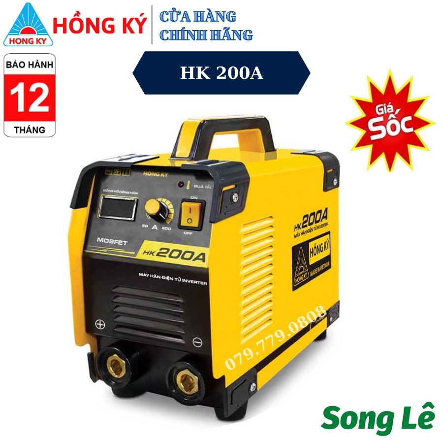 Máy hàn điện tử Hồng Ký HK 200A - Hàn Được Điện Yếu