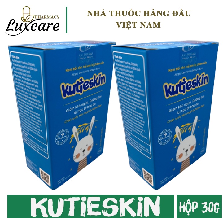 Kutieskin (Hộp 30g) - Hỗ Trợ Giảm Khô Da Cho Bé - Luxcare