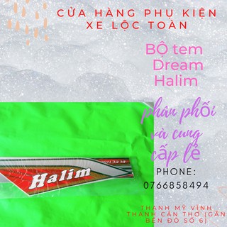 Bộ tem xe dream halim