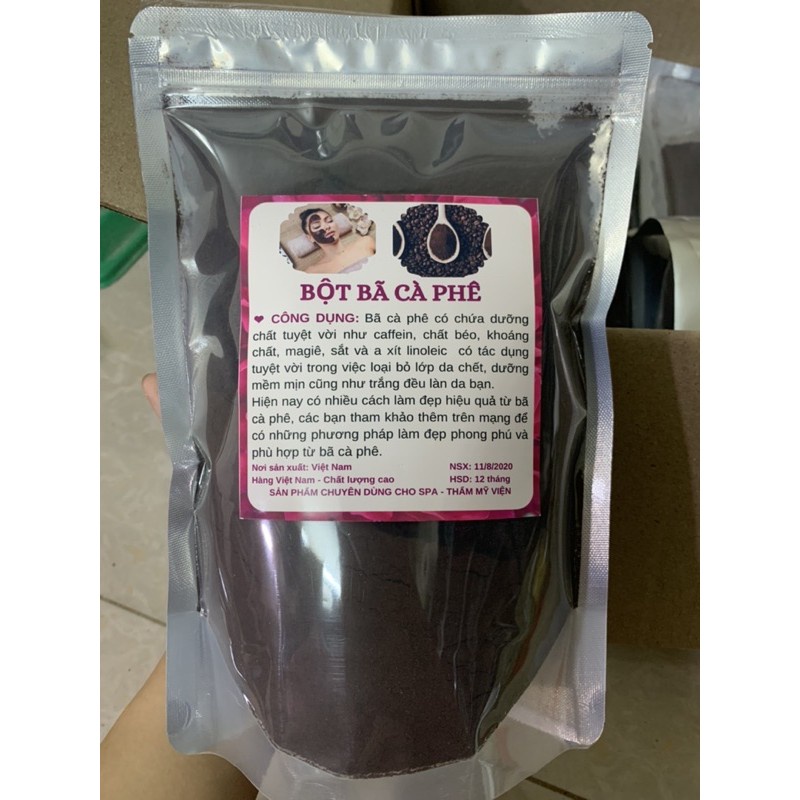 1kg Bã cafe, Cà phê đắp mặt, tắm trắng, tẩy da chết nguyên chất